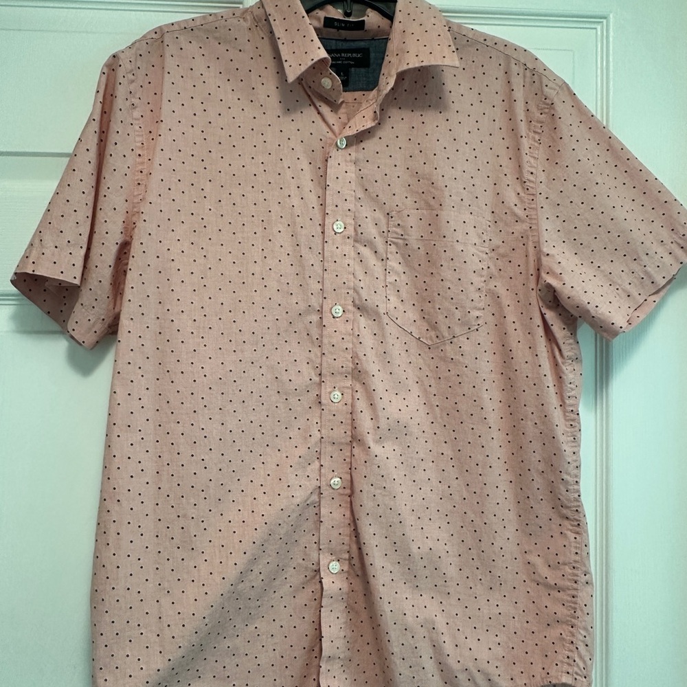 Banana Republic Light Pink Shirt size Large